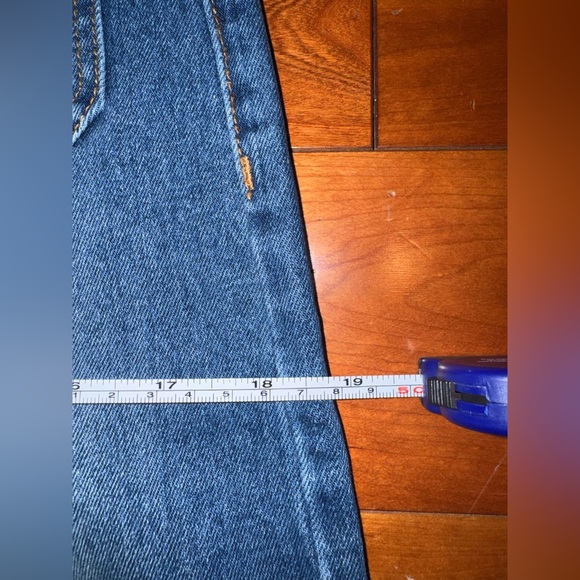 Insane Gene Flare Wide Leg Jeans with Faded Wash - Picture 10 of 11